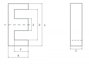 EEL ferrite core datasheet