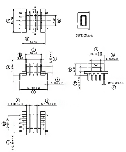 EFD15 four slot  bobbin