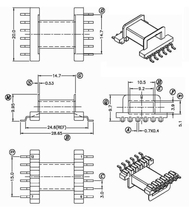 EFD20 horizontal 6+6