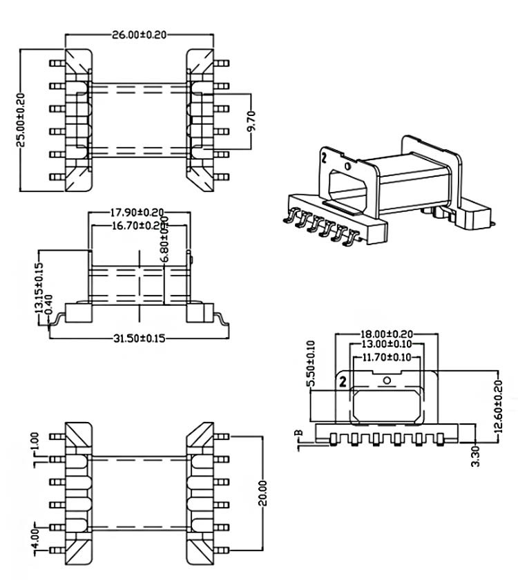 EFD25 bobbin