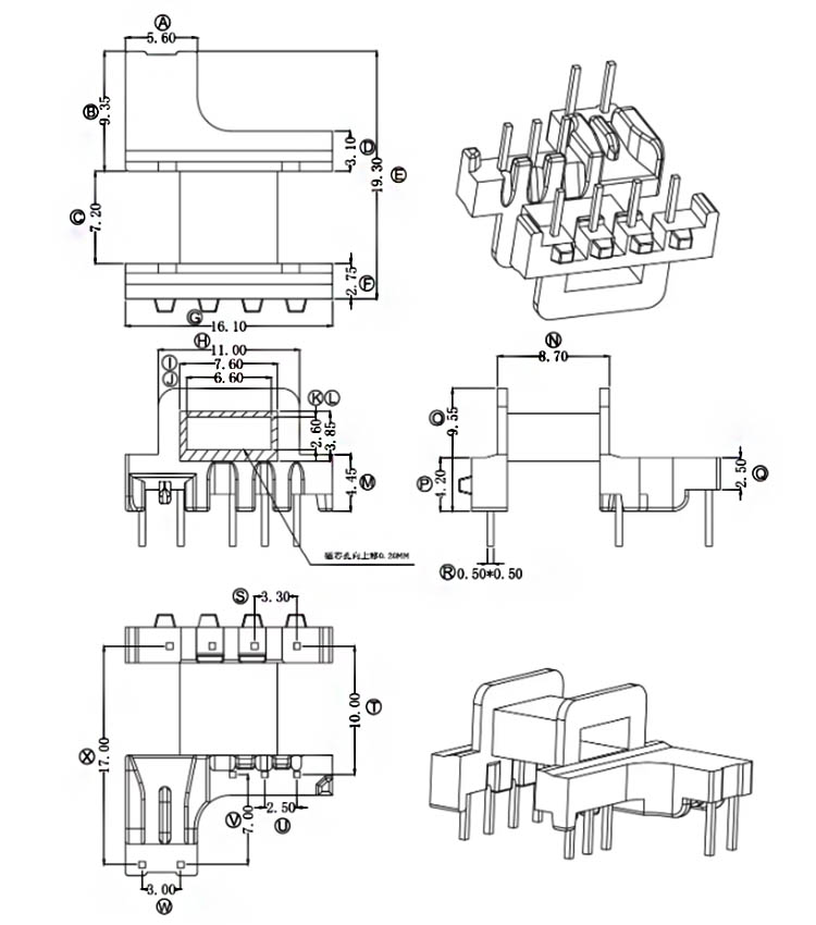 EM15 transformer datasheet