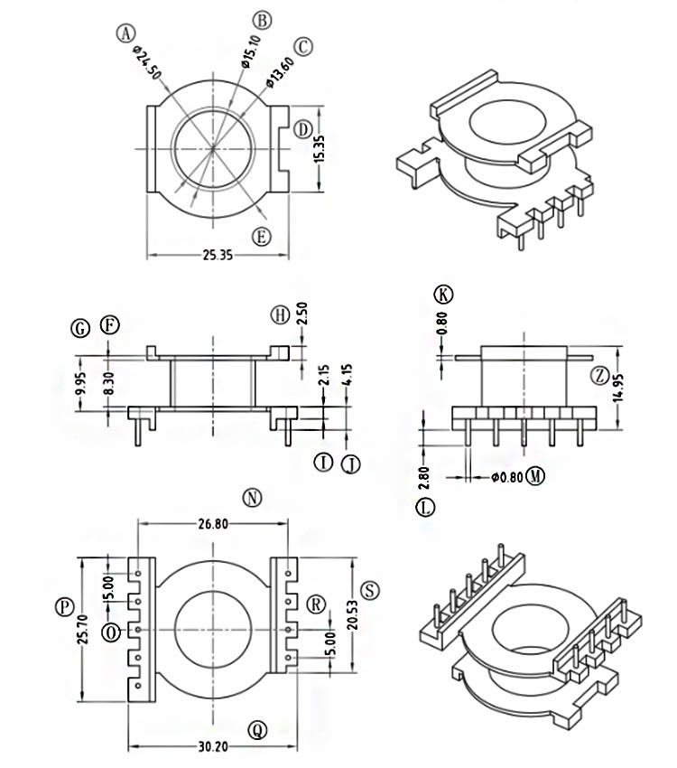 POT3016 BOBBIN